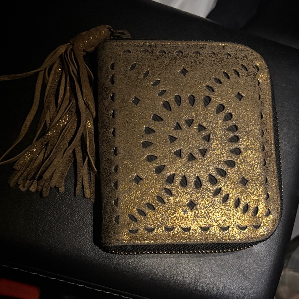 Gold Tassel Wallet